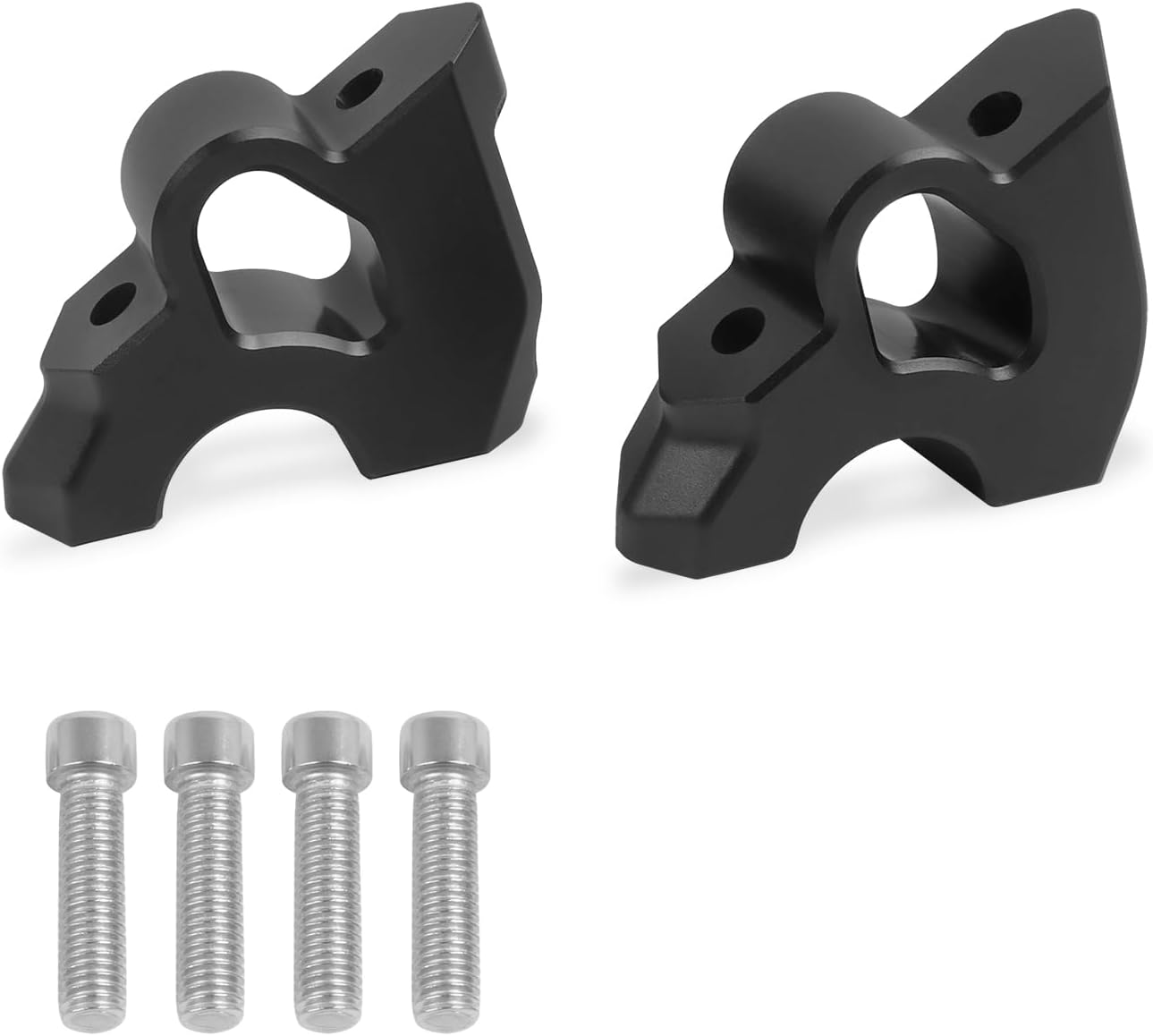 Motorcycle Handlebar Risers Clamp CNC Handle Bar Mount Clamps Black Riser Inserts Replacement for BMW R1300GS R1300 GS 2024 2025 (Sliver)
