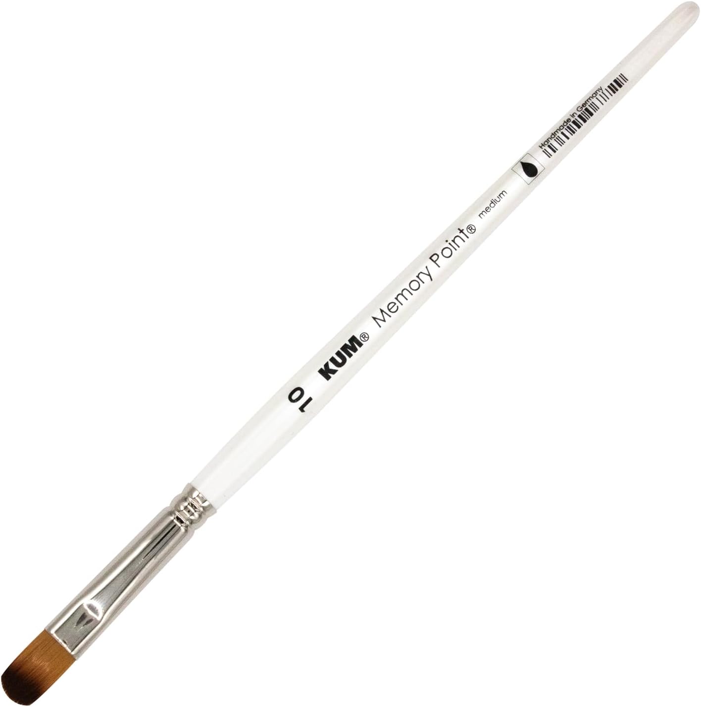 KUM 5148319 - Watercolour Brush Memory Point Filbert Size 10, 1 Painting Brush for Artists, Artist Brushes, Art Supplies