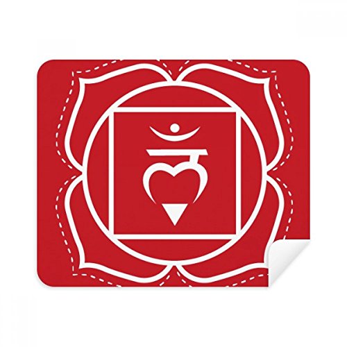 HUM Culture Letter Pattern Cleaning Cloth Screen Cleaner 2pcs Suede Fabric