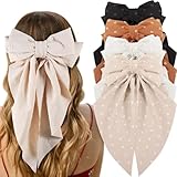 4 lazos para el pelo para mujer,