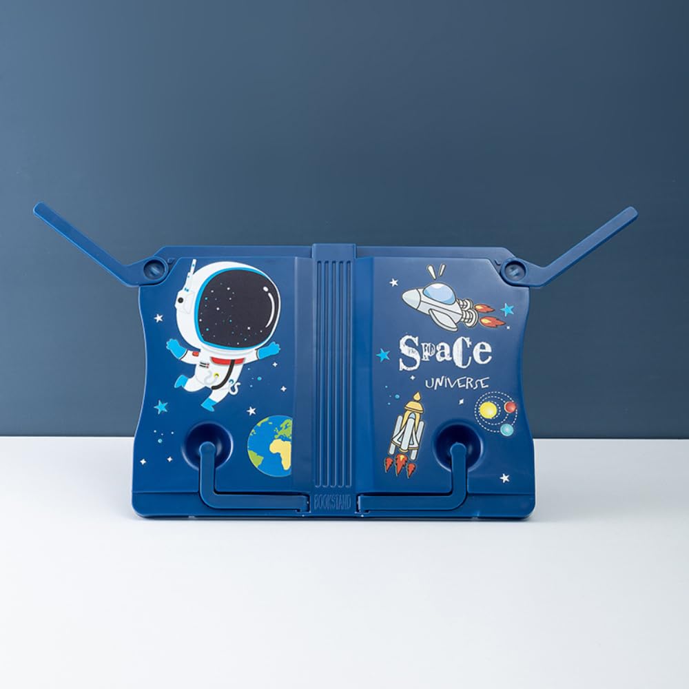 Magiple Book Reading Stand, Book Holder for Study Table, Reading and Work | Study Table Accessory for Students, Kids & Office | Portable, Foldable, Ultra-Lightweight Book Reading Stand | Blue Magiple Book Reading Stand, Book Holder for Study Table, Reading and Work | Study Table Accessory for Students, Kids & Office | Portable, Foldable, Ultra-Lightweight Book Reading Stand | Blue