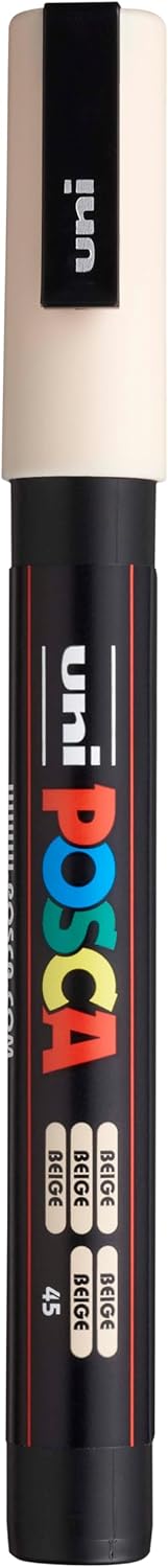 (Pack Of 1, Beige) - Uni POSCA PC-3M Bullet Tip Fine Marker