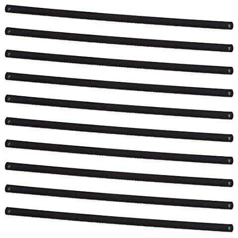 HAUTMEC Professional Bi-Metal Steel Mini/Junior Hacksaw Blades 150mm(6 inch), High Speed Steel Grounded Medium Teeth, Pack of 10, HT0150-UK Cover