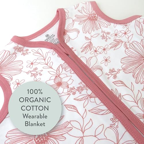 Image of HonestBaby Wearable Blankets Sleeping Bags Swaddle Transition 100% Organic Cotton for Infant Baby Boys, Girls, Unisex