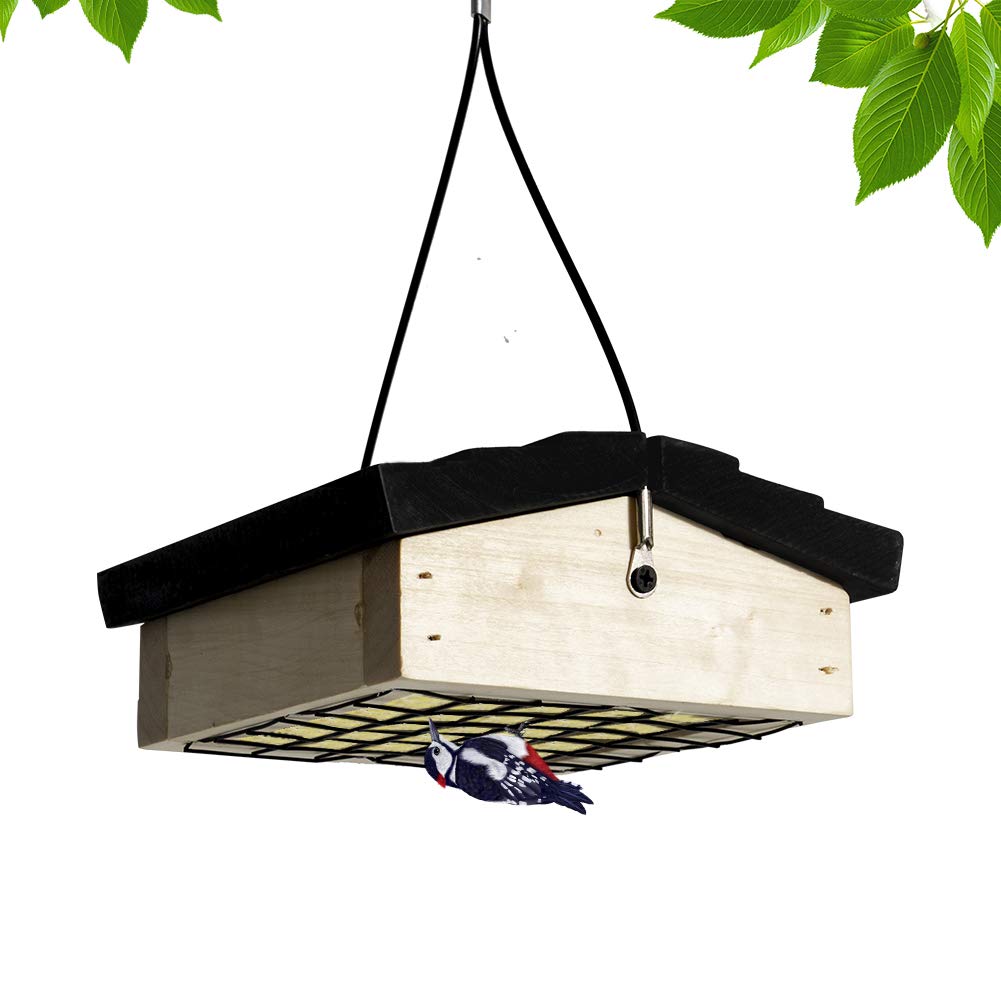Mardili Cedar Suet Upside-Down Bird Feeder