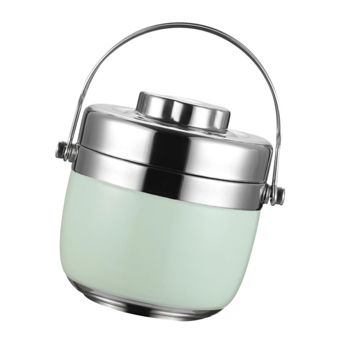 TOYANDONA Portapranzo in Acciaio Inox Doppio Strato 1,5l Verde