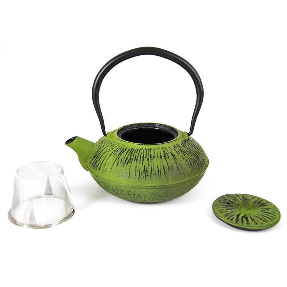 Tetera Hierro Fundido Ondulada Verdes 1L – Verde – 1L