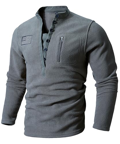 HARGLESMAN Mens Fleece Sweatshirts American Flag Patriotic Tactical Pullover2