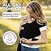 Baby Wrap Carrier - Premium Cotton Baby Carrier Wrap for Newborn to Toddler- Infant Carrier- Baby Holder One Size Fits All with Front Pocket (Black) by Max&so