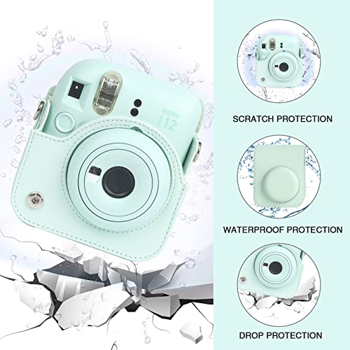 Funda para cámara Mini 12 Fujifilm Instax, verde menta miniatura 6