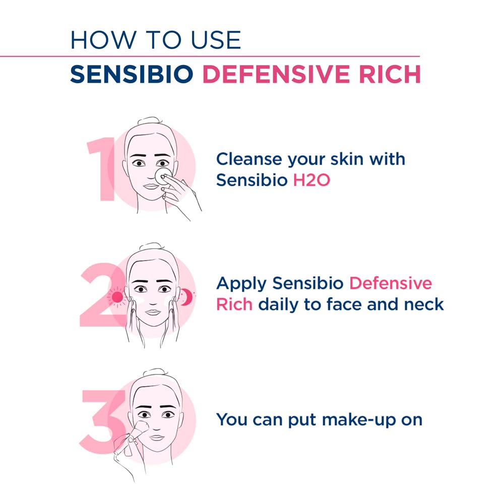 Bioderma Sensibio Defensive Rich Active Anti-Pollution Cream - Hydration/Moisturisation 12h Nutrition, 40ml 4