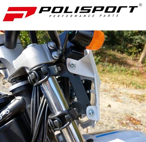 Polisport 8657600002 - LMX-Scheinwerfer aus Polypropylen mit Halogenlampe, kompatibel mit allen Motocross-/Enduro-Modellen in Farbe schwarz