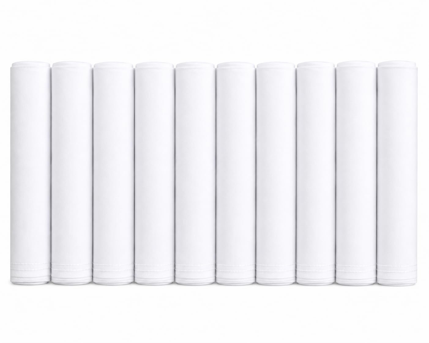White Cotton Handkerchief for Men Pack of 10 | Pure Cotton Soft White Rumal | Premium Washable Reusable Hanky | Absorbent Pocket Handkerchief | Raksha Bandhan Gift Pack-picture-19