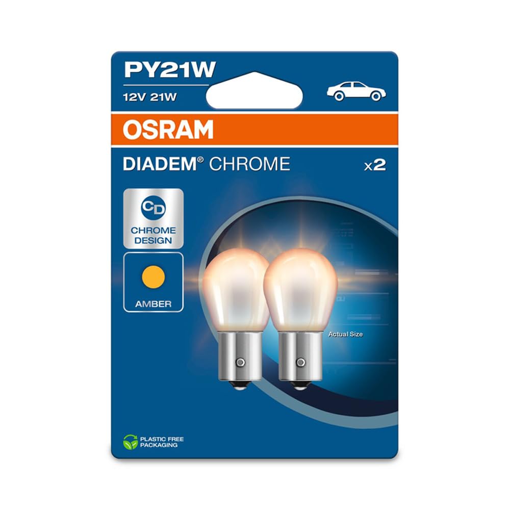 OSRAM DIADEM® Chrome, PY21W, Doppelblister, 2 Lampen