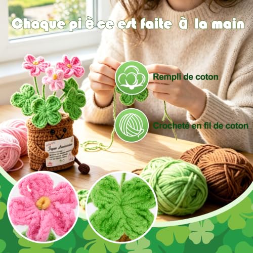 Yiminu.DS GIF-XYH-guli Cadeau Femme Homme, Crochet Porte-Bonheur Original personnalisé pour collegue de Travail Femme, Meilleure Amie, Soeur Amie, Idées Cadeaux positives pour Noël – vue 4