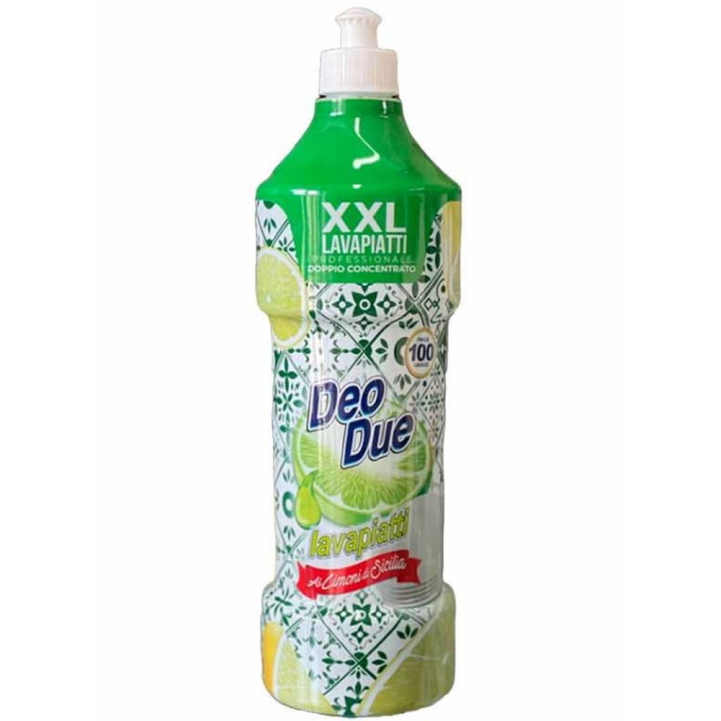 Detergente Lavapiatti XXL con limones sicilianos 1 litro + llavero Beni Culinari gratuito (12 unidades)