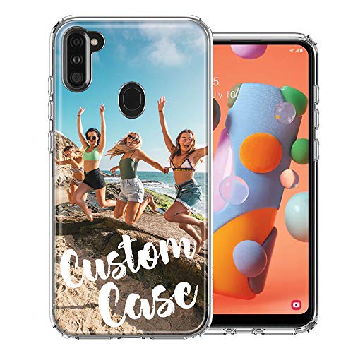 MUNDAZE Funda personalizada para teléfono con foto personalizada para  Samsung Galaxy A11 de 6.4 pulgadas (2020), diseña tu propia funda  personalizada