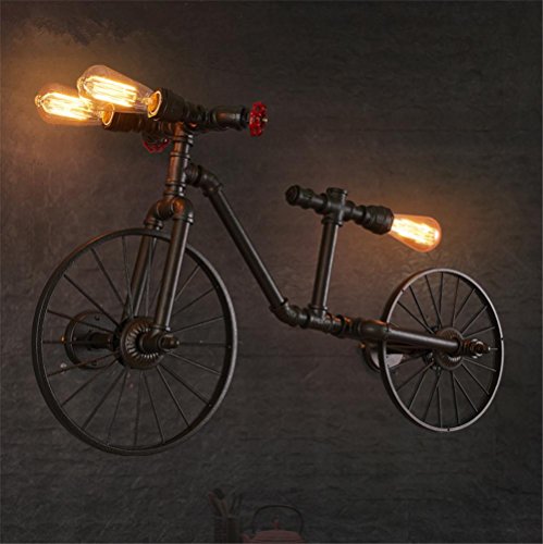 H&M Wandleuchte Retro-Bike Rohr Wand Lampe Eisen Restaurant bar Cafe-Schlafzimmer Dekoration Beleuchtung Wandlampe