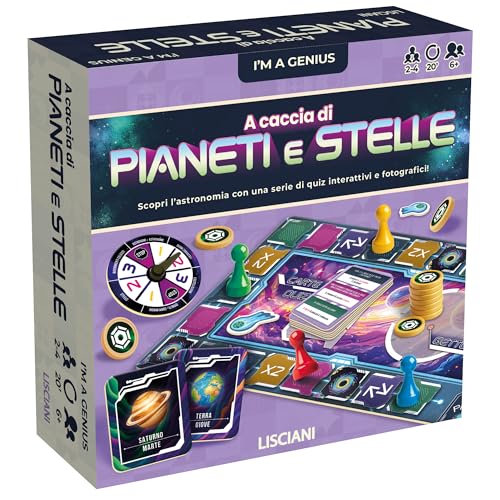 Liscianigiochi- Spazio I'm a Genius TS A Caccia di Pianeti e Stelle, Multicolore, Medio, 100521