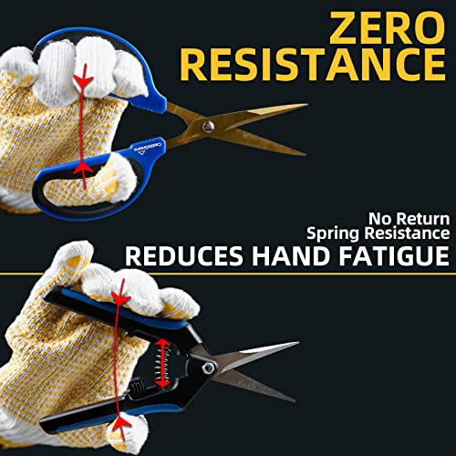 Plant Scissors 60Mm Gardening Shears (Titanium Plated Coating Bonsai Scissors) Practical And Light Pruning Shear,Plant Shears Pruning Indoor & Outdoor #TOP3