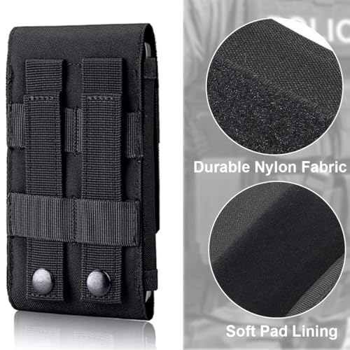 COYUN Universal Gürtel Tasche Holster,Outdoor Handytasche Hülle,Black Army Camo Molle Tasche für Handy Gürteltasche Holster Cover Case Größe L