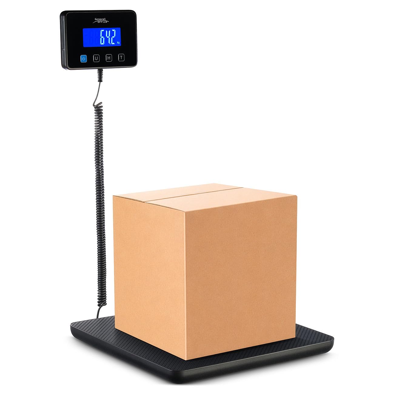 Pèse-colis numérique : balance numérique à plateforme de colis, jusqu'à 200 kg, fonction de maintien et de tare (balance de colis, balance de marchandise)