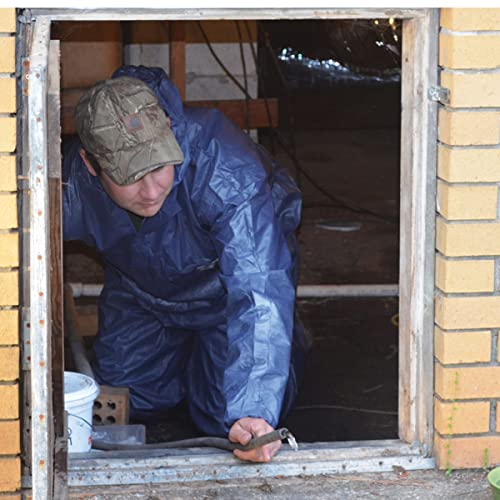 ShuBee® HydroShield™ Heavy-Duty Waterproof Hooded Coverall Gator Tooth Zipper Protection from Dry Particulates & Liquid Splash - Thumbnail 3