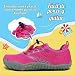 Imagen de SAGUARO Zapatillas de Trail Niñas Calzado Descalzos Niños Zapatillas de Deporte Fitness Correr en Asfalto Transpirables Minimalistas Barefoot Zapatos Senderismo Antideslizantes Exterior Rosa 29 EU