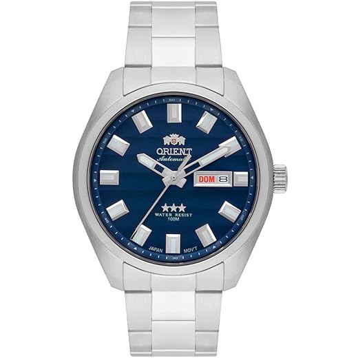 Relógio ORIENT masculino Automático prata 469SS076F D1SX