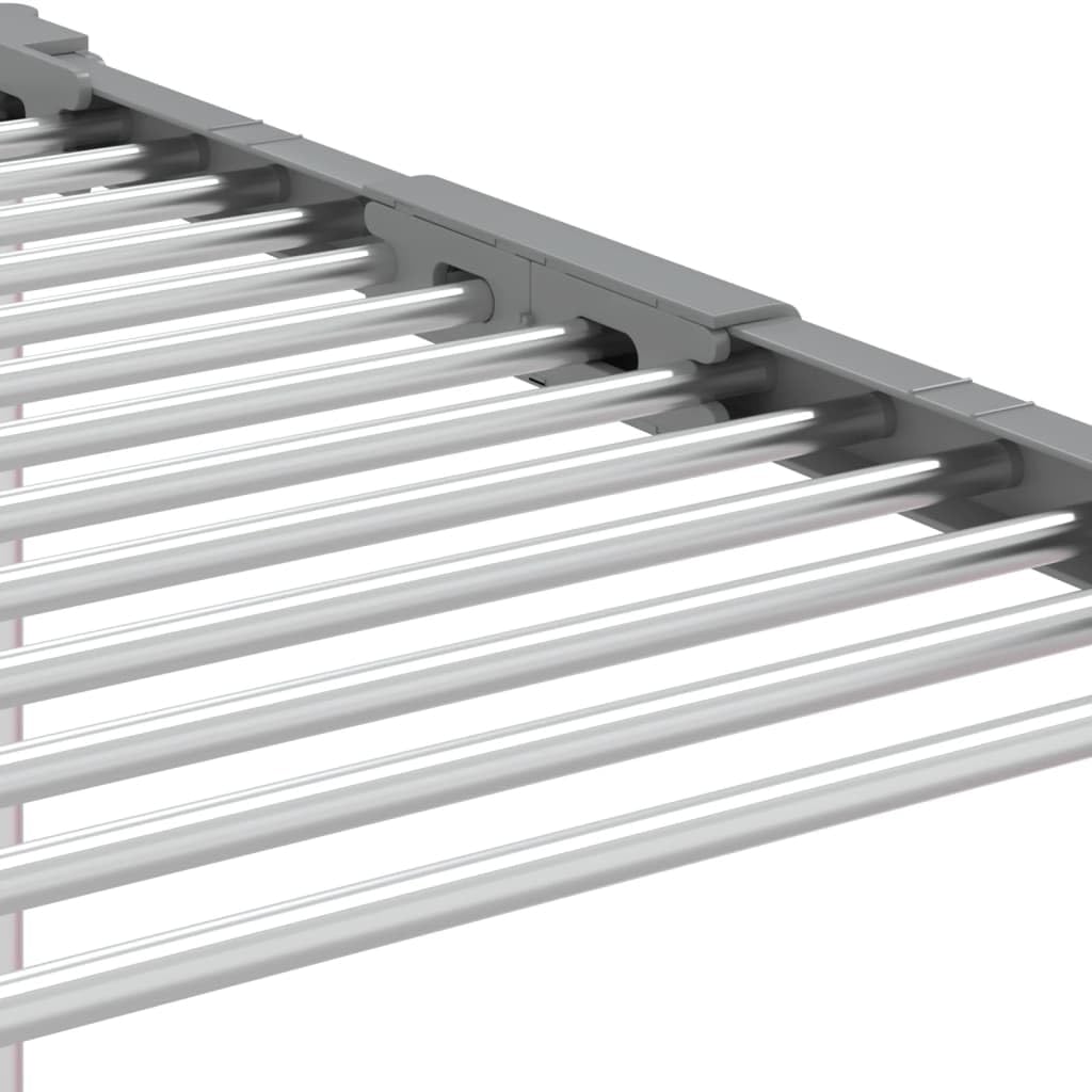vidaXL Stendibiancheria 83x(50-55) x(40-85) cm in Alluminio