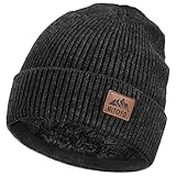 bitoyo cappello uomo invernale idee regalo uomo, caldo berretto uomo e donna invernali lana in pile, unisex cappellino in maglia cappello sportivo da esterno campeggio sci, ultra morbidi lavabili