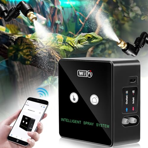 Nebulizzatore Per Terrario Con Timer - Umidificatore Automatico Per Rettili E Piante, 360° Regolabile - Foto 3