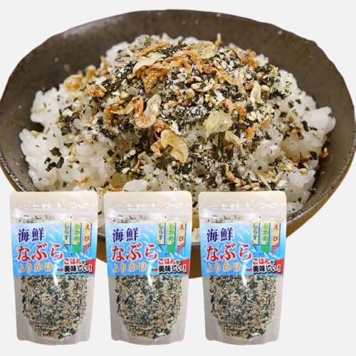 ふりかけ なぶらふりかけ 3袋セット 国産 海鮮 なぶら 大容量 furikake 業務用 振り掛け おにぎり カルシウム SUMIYOSHIのサムネイル