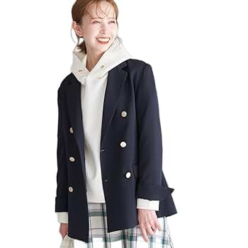 Amazon | [ロペピクニック] ジャケット 金釦 無地&ストライプ