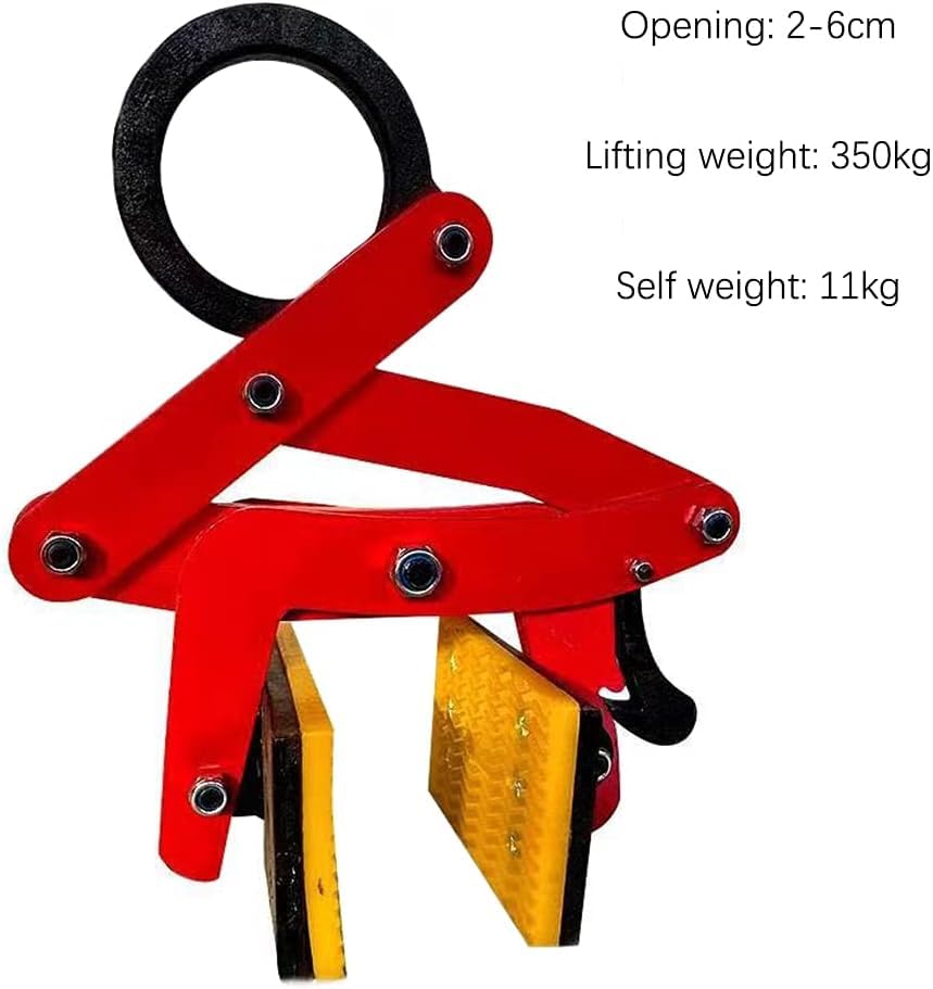 Pince verticale tôle acier allie structure metallique levage ouverture A