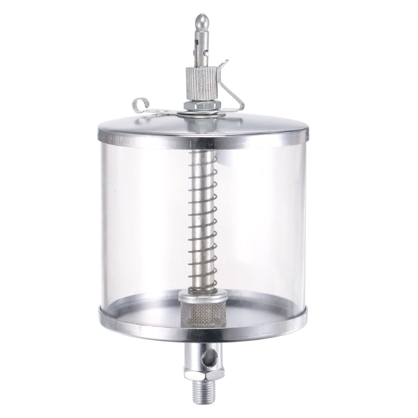 sourcing map Needle Valve Type Oil Cup M10x1 Thread 400ml Sight Gravity Drip Feed Oiler