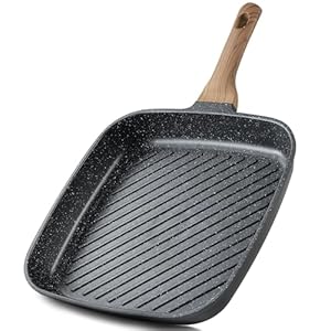 CAROTE 11 Inch Nonstick Grill Pan f...
