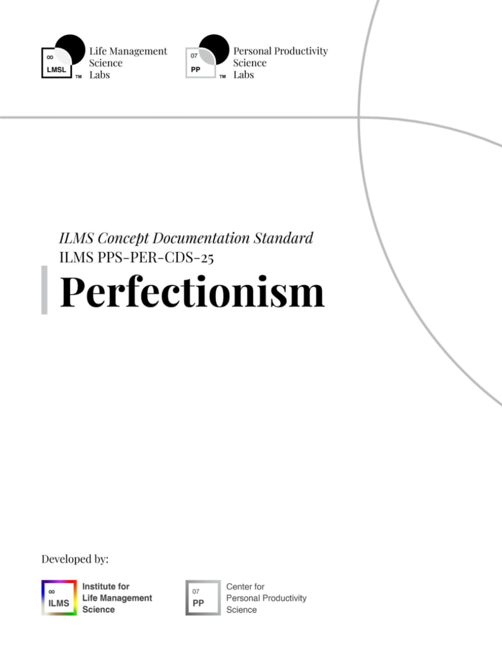 ILMS Concept Documentation Standard - Perfectionism (PPS-PER-CDS-25)