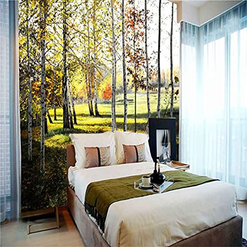 Toile auto-adhésive forêt transformez votre salon en oasis