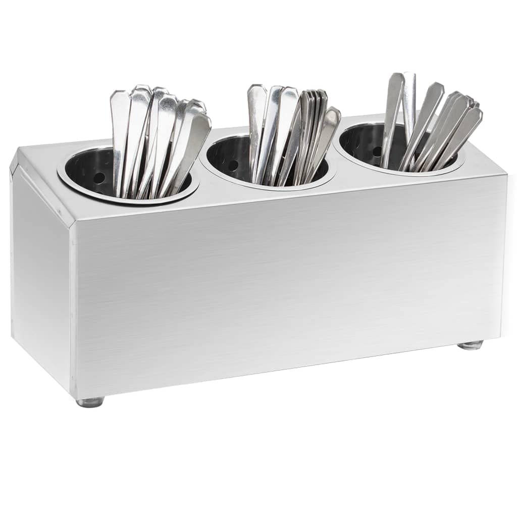 Generisch Besteckbehälter 3 Fächer Rechteckig Edelstahl,Heim & Garten,Küche & Esszimmer,Küchenhelfer & -utensilien,Küchenorganizer,Besteckkästen-51226