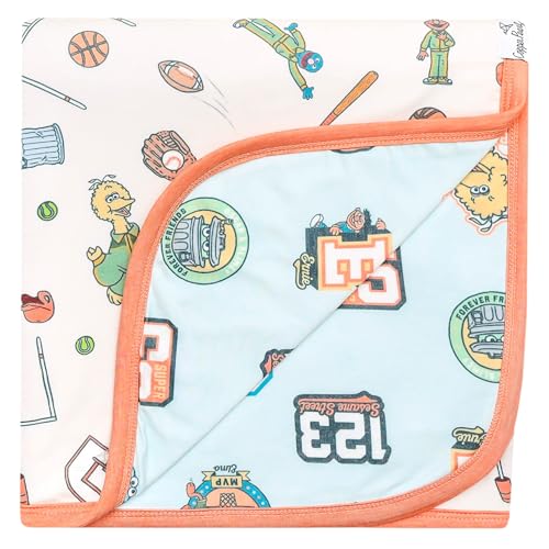 Image of Copper Pearl, Sesame Street Varsity Friends 3-Layer Stretchy Quilt