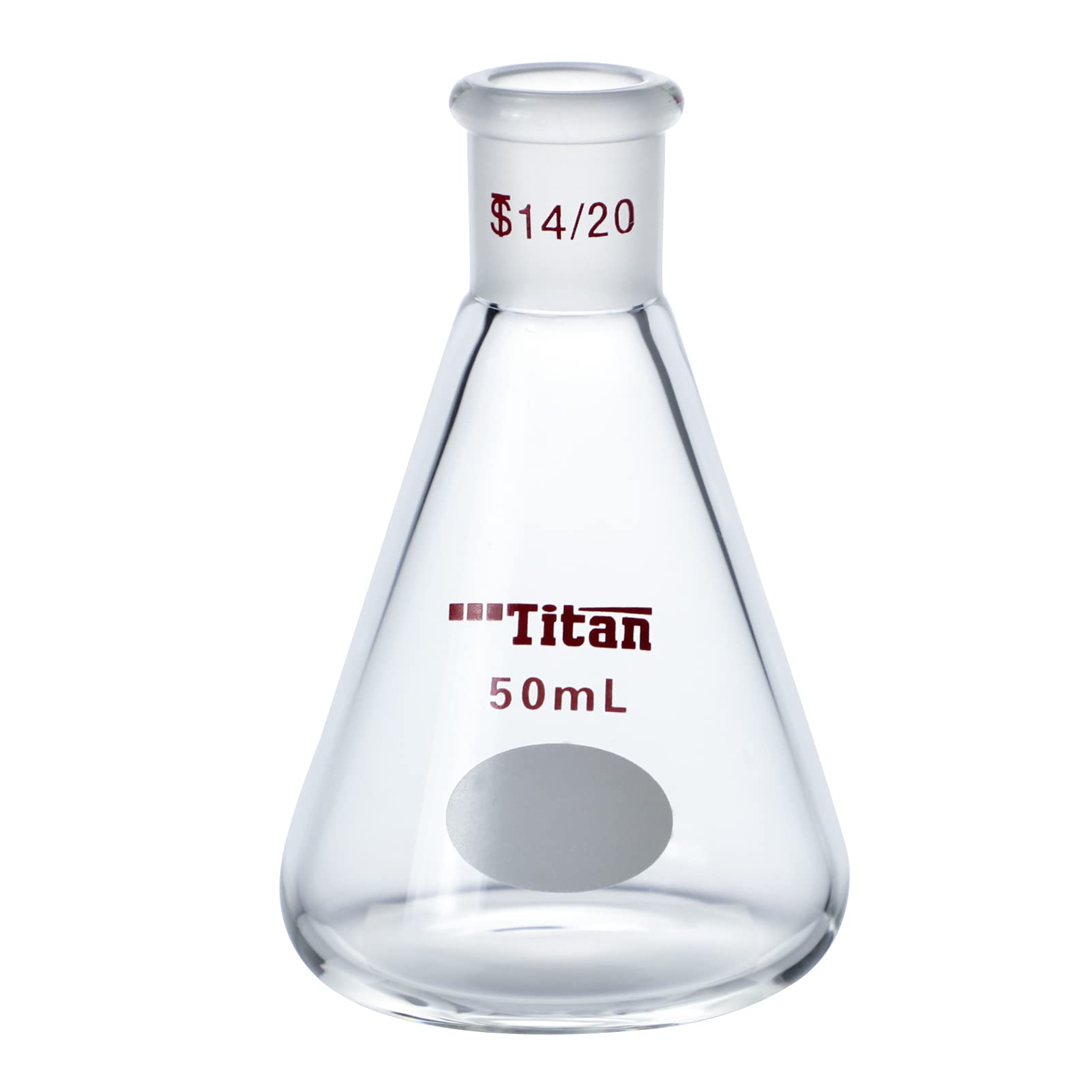 Borosilikatglas Labor Stonylab Erlenmeyerkolben 2x 50 Ml – Schwerwandiges Borosilikatglas, Schmaler Hals, Für Labor & Chemie