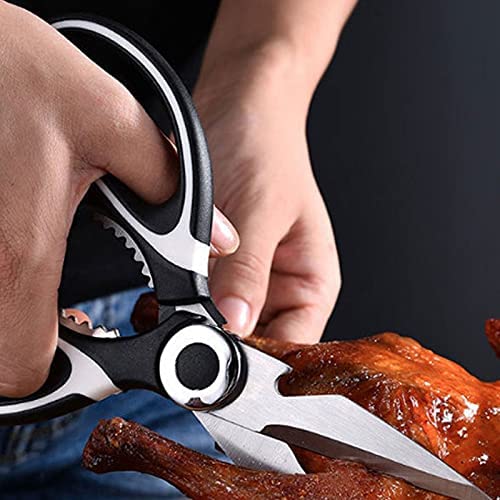 Schere, geeignet für Büro und Handarbeit, Edelstahlmaterial, Größe: 20,5 * 9,2 cm, mit schwarzem, bequemem Griff