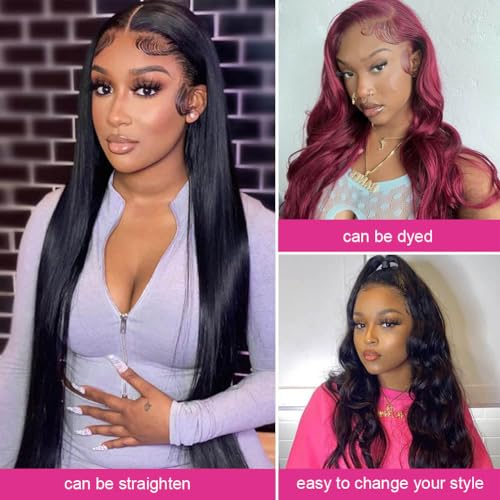 Vilsai Body Wave Human Hair Bundles With Closure (16 18 20 +14) Brazilian 2X6 Hd Lace Closure With Bundles 10A Grade Unprocessed Virgin Hair Bundles With Closure Natural Black Color thumb #5