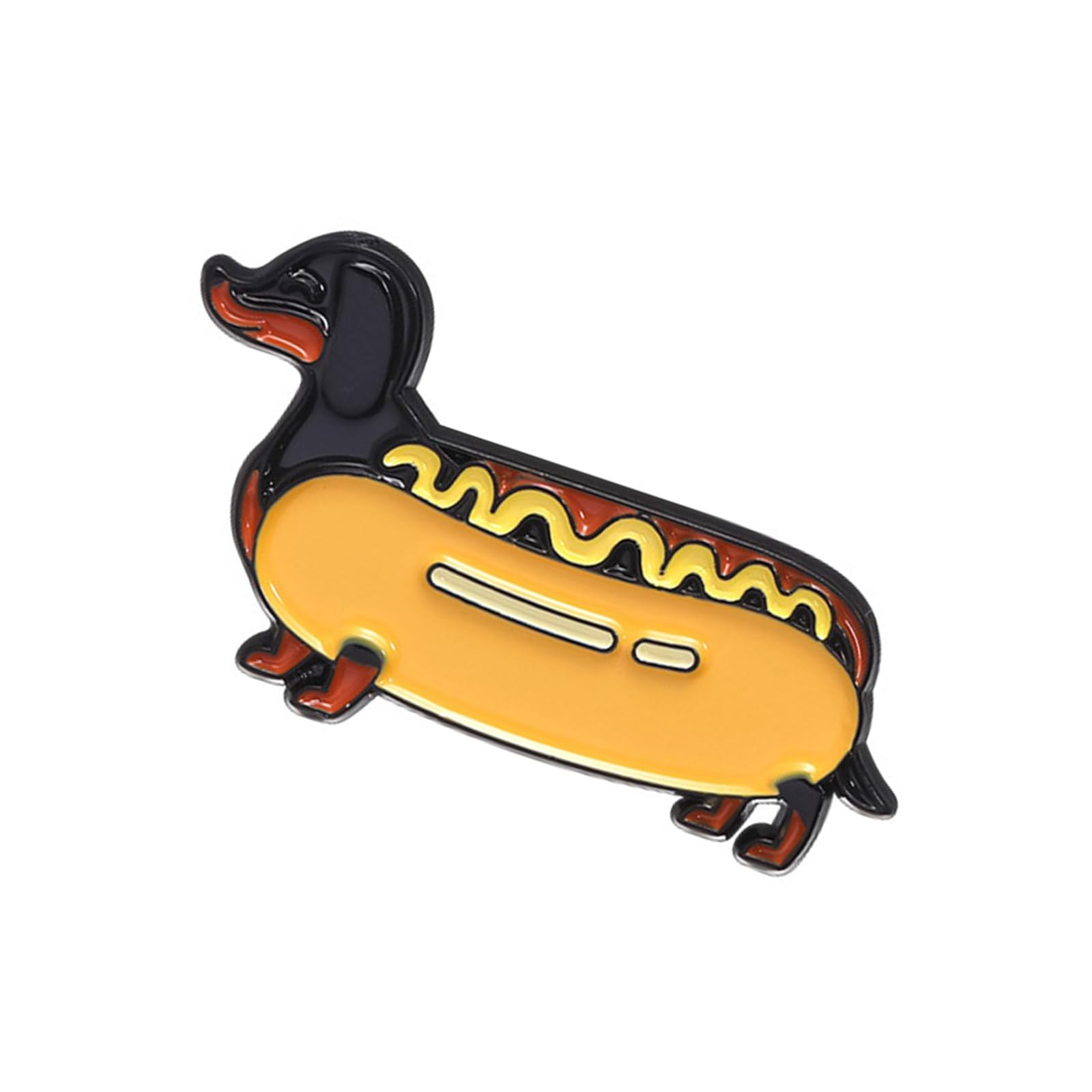 Maxtonser Unique Hamburger And Hot Dogs Brooch Pin Jewelry Accessory for Fashionable Outfits Craft of Sturdy Zines Alloy Materials