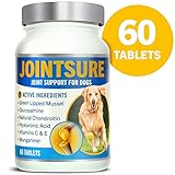 JOINTSURE Nahrungsergänzungsmittel Gelenktabletten Hund | 60 Tabletten | Mit Grünlippmuschel, Glucosamin und natürlichem Chondroitin für die Gelenkgesundheit von Hunden