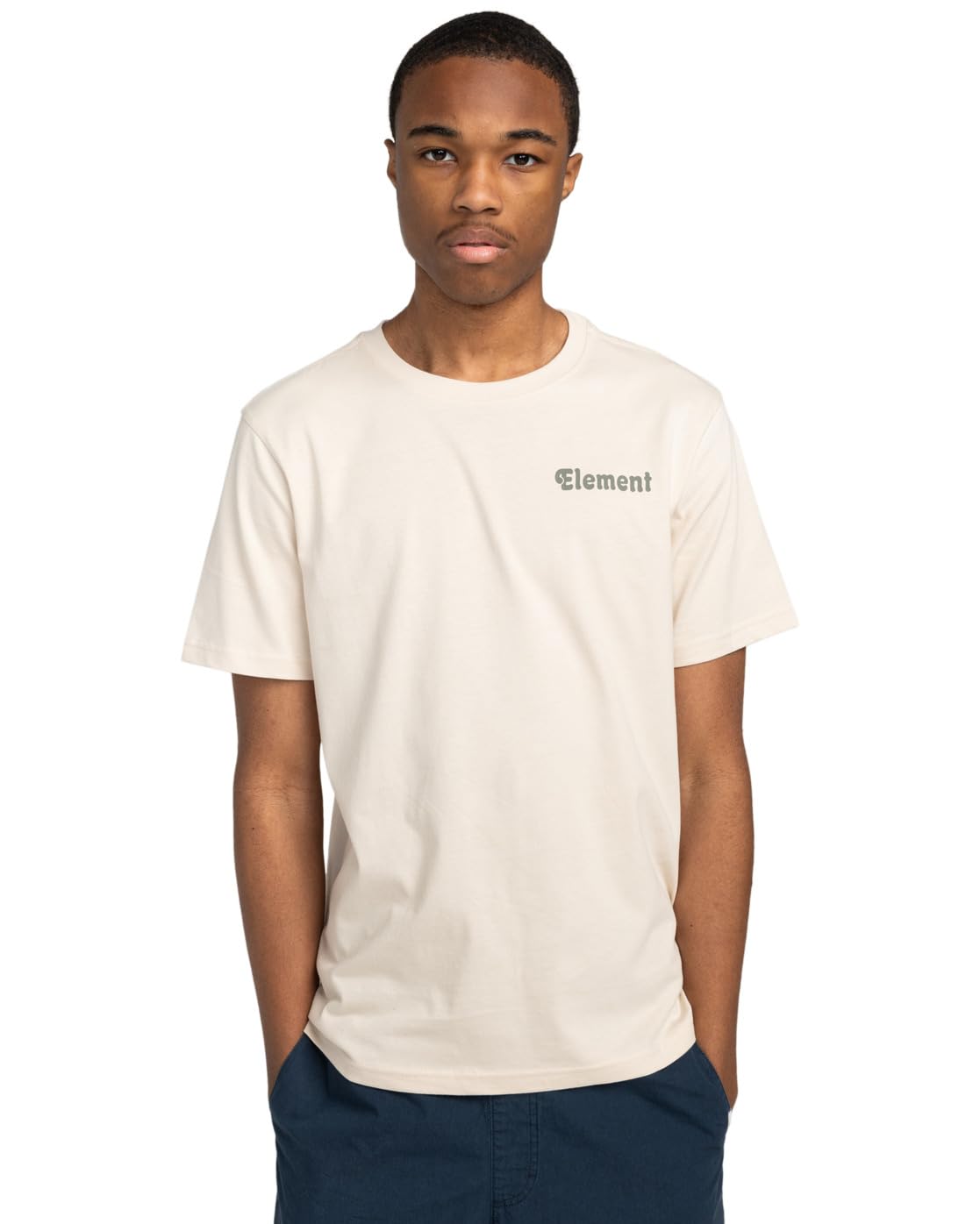 Element Post Nap - Short Sleeves T-Shirt - Men - Beige.