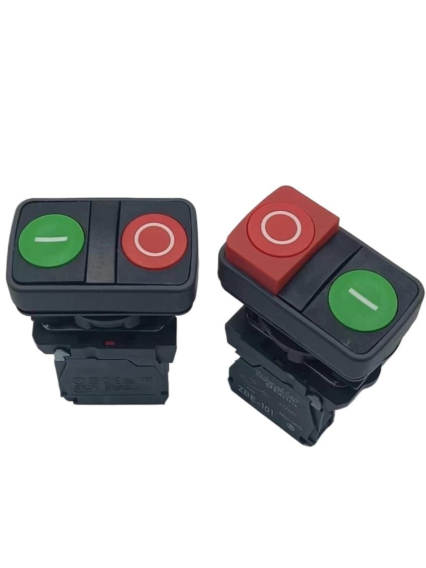 Interruptor pulsador XB5AL73415 con retorno por muelle para panel M5