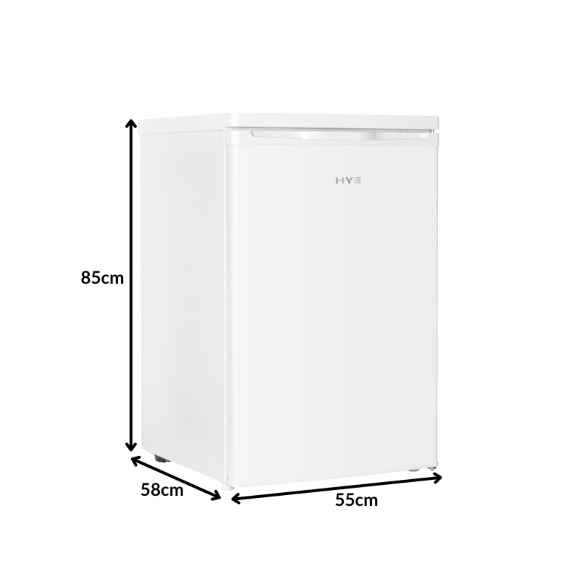 Under Counter Freezer - 91L Freezer, 85CM Height, 55CM Width, Quiet 40 dB Operation, Freestanding Design, White, Ideal For Smaller Homes & Apartments - RF01UCFR91W01 - 5