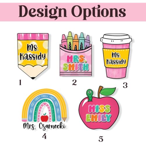 Custom Teacher Badge Reel, Customized Teacher Badge Holder Retractable Clip, Thank You Teachers Appreciation Gifts, Classroom Decor Supplies Must Haves, Back to School Gifts for Teacher - Image 2